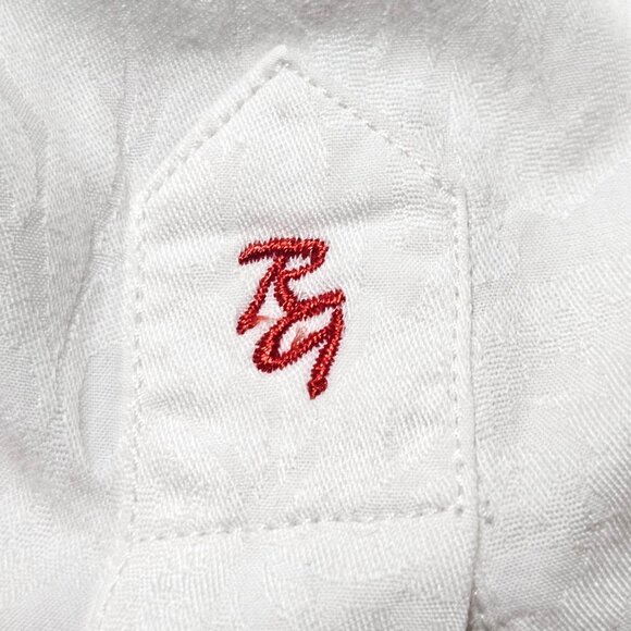 Robert Graham Men's White Long-Sleeve Button Shirt 2XL Wedding Jacquard Pattern - Picture 5 of 16